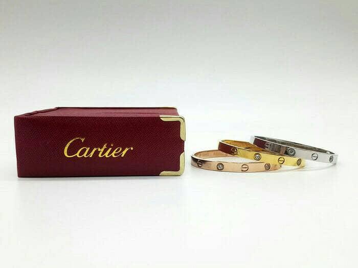 Gelang cartier / gelang stainless swarvski