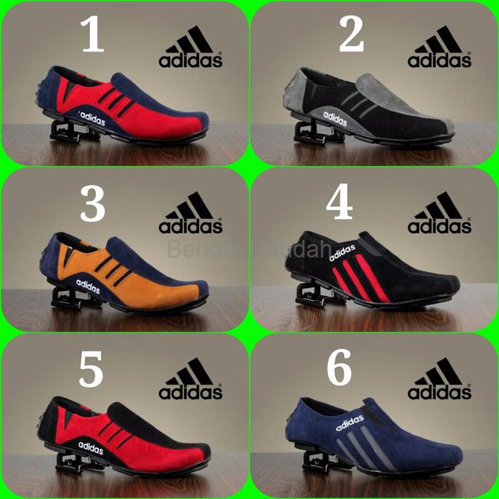 HARGA DISKON!!! Special Sepatu Kerja Santai Casual Pria Adidas Slip On Slop Suede Ter