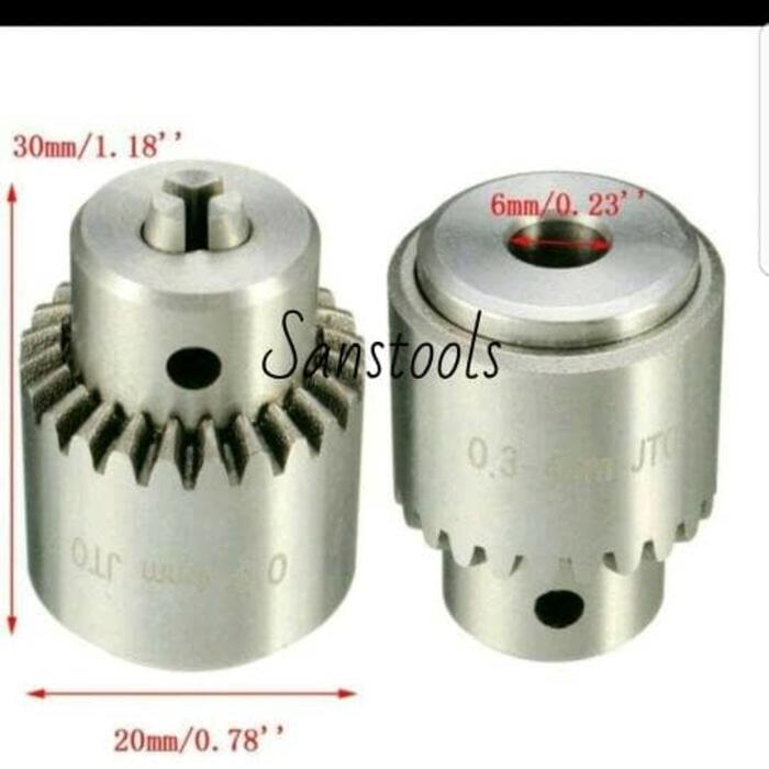 PROMO mini drill chuck 4mm JT0 kepala bor kecil 0,3 - 4 mm JT 0 model sock - Bqosasoa