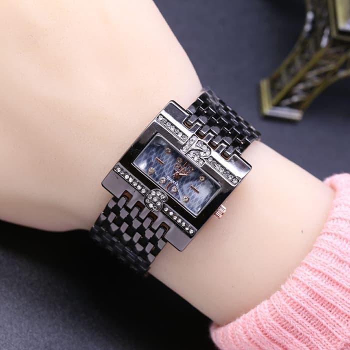 Jam Tangan Wanita / Cewek Murah Guess SK880 Rantai Black