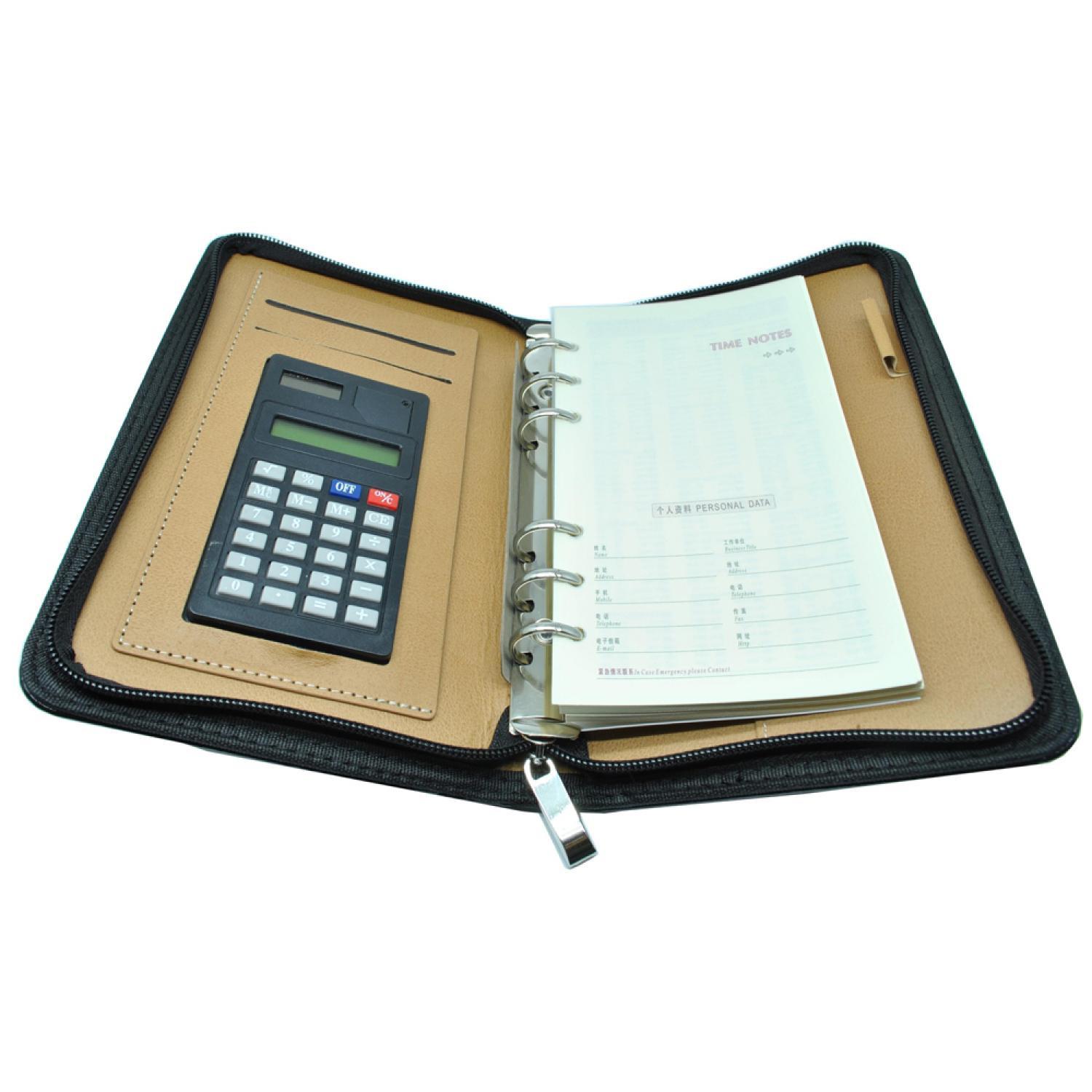 BEST SELLER Buku Catatan Binder Note Cover Kulit with Kalkulator HARGA TERMURAH