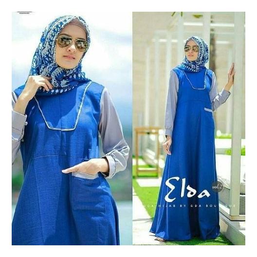 Baju Original ELSA DRESS Balotelly Baju Panjang Balotelly Hijab Casual Pakaian Muslim Wanita Muslim Modern Terbaru Termurah 2018