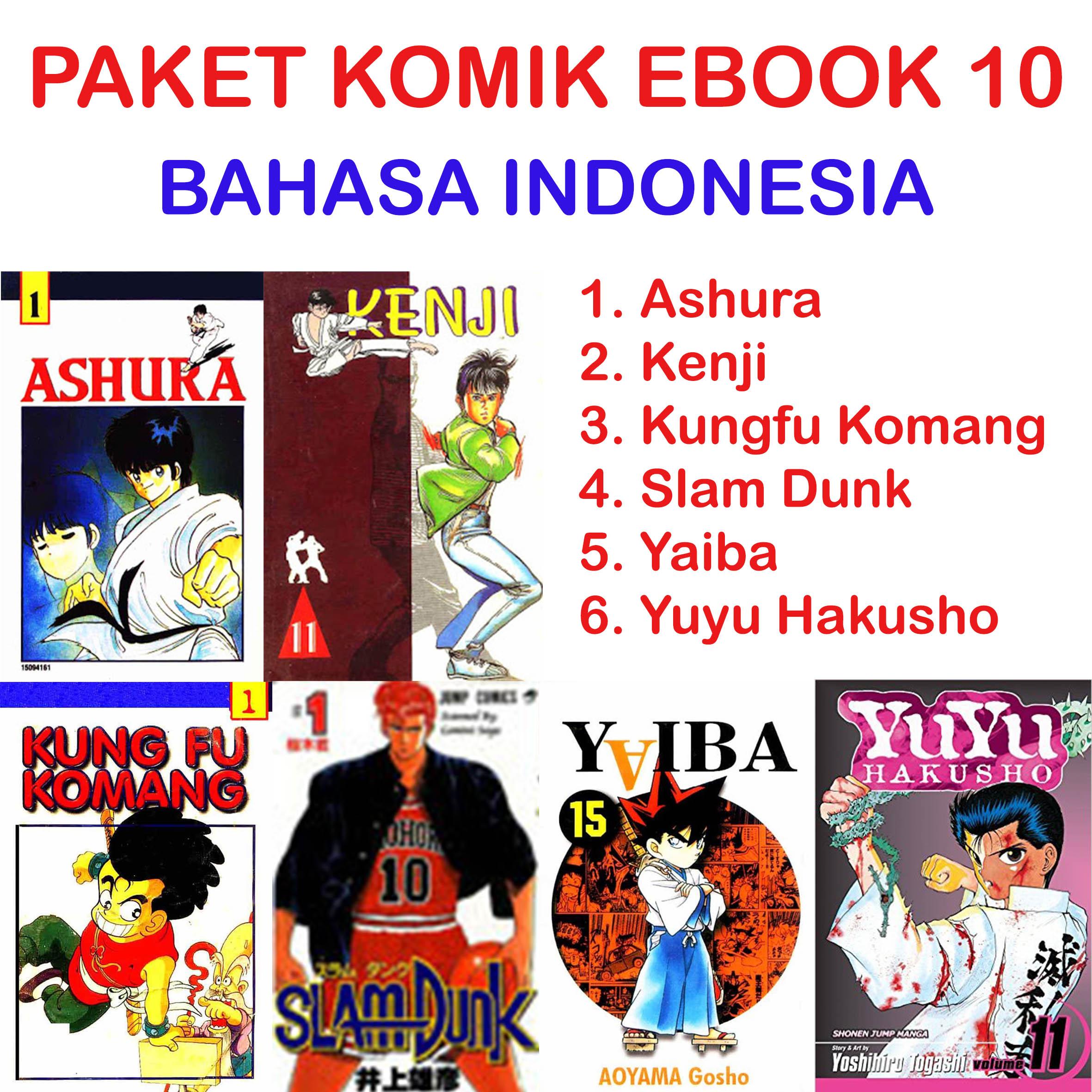 PAKET KOMIK EBOOK 10 BAHASA INDONESIA ASHURA-YAIBA-YUYU HAKUSHO-DLL