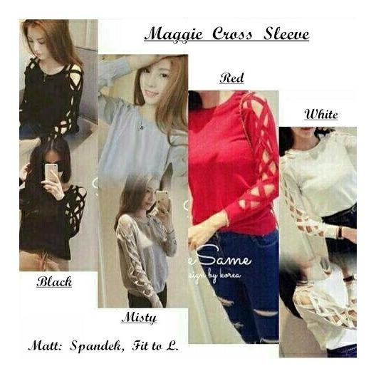 RICARDOF - Atasan Wanita / Blouse Wanita - Maggie Cross Sleeve