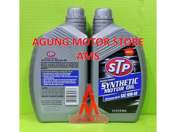 Oli Mesin Mobil Motor Matic STP Synthetic Motor Oil 10W40 946 ML