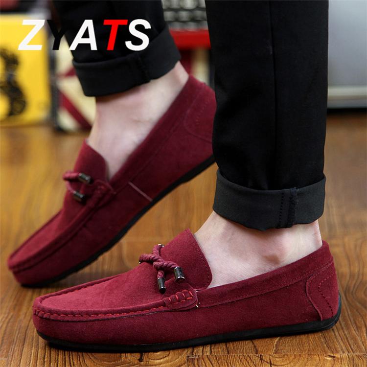 ZYATS 2018 Sepatu Kulit Pria Baru Yang Berminyak With Nafas Kasak Bergetar