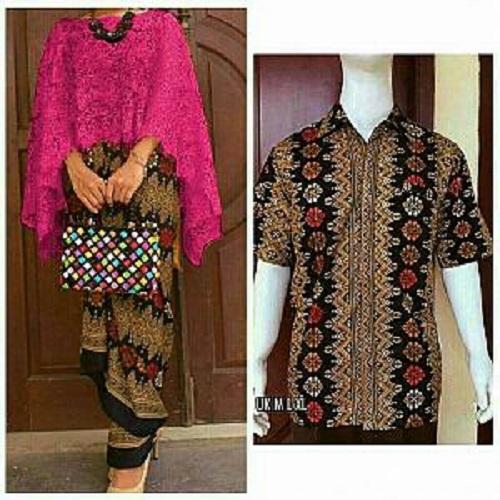 trendshopee Pakaian Couple Kemeja & Cape Batik
