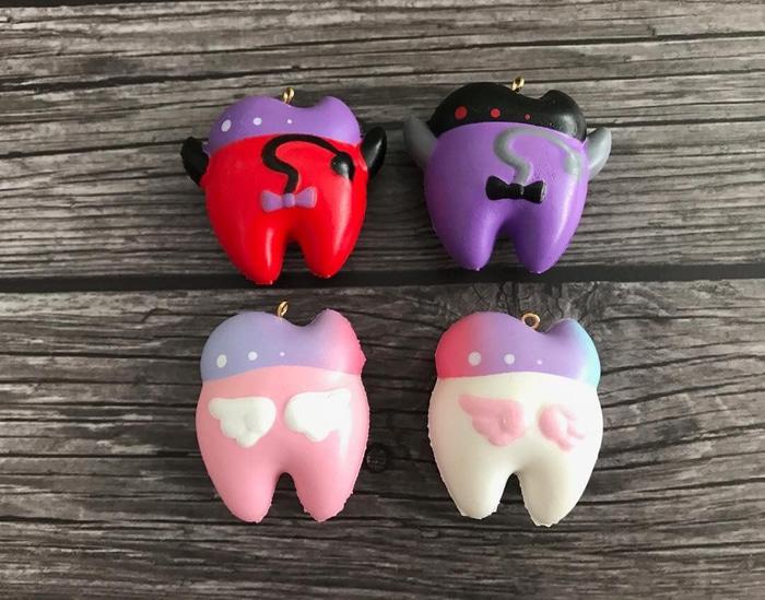 PROMO CC TOOTH DEVIL ANGEL SQUISHY / licensed original cutie creative gigi  TERLARIS