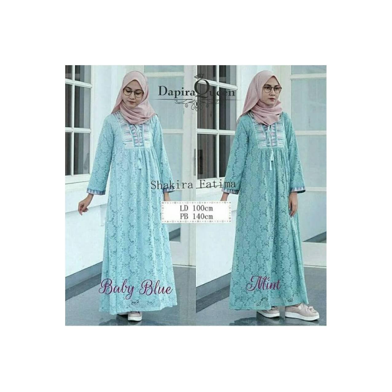 Best Quality Baju muslim gamis brokat Shakira Fatima