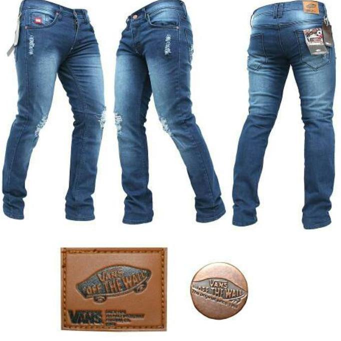 Terbaik Celana Jeans Sobek Skiny Slimpit | Baju Lebaran Muslim Wanita Anak Pria Muslimah Couple