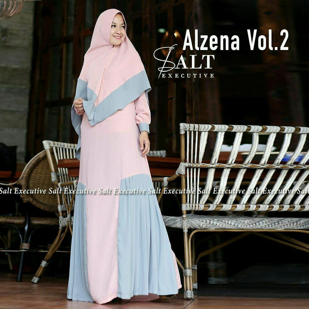 Alzena Gamis Syari Simple Anggun Gamis Gaul Anak Muda