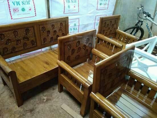 kursi tamu minimalis jati