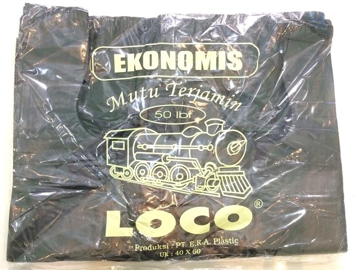Kantong Plastik Loco Ekonomis Hitam Uk 40 - ready stock