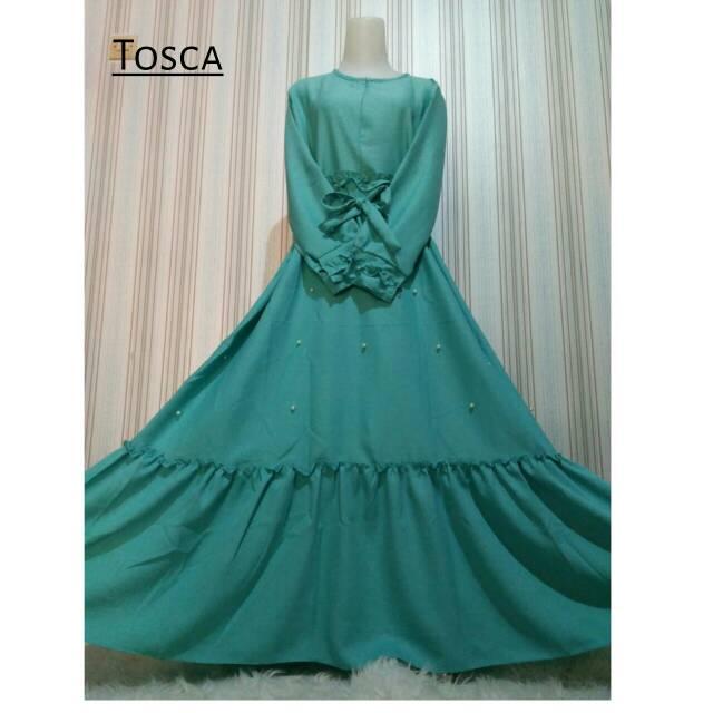 Gamis zee zee rempel mutiara tengah wolycrepe busui dress syari gaun mosscrepe maxidress muslim (grey)