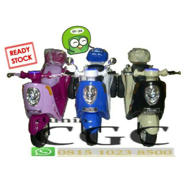 Mainan Motor Aki Scoopy Anak Junior Khusus Gokilat Ada Lampu Musik - Ix5npx
