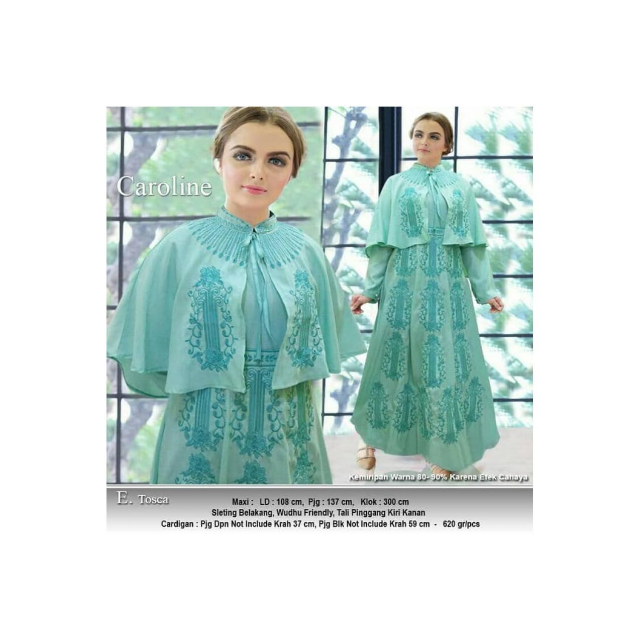 GAMIS MAXI DRESS BAJU MUSLIM PESTA : BW4515 CAROLINE BALOTELI BORDIR