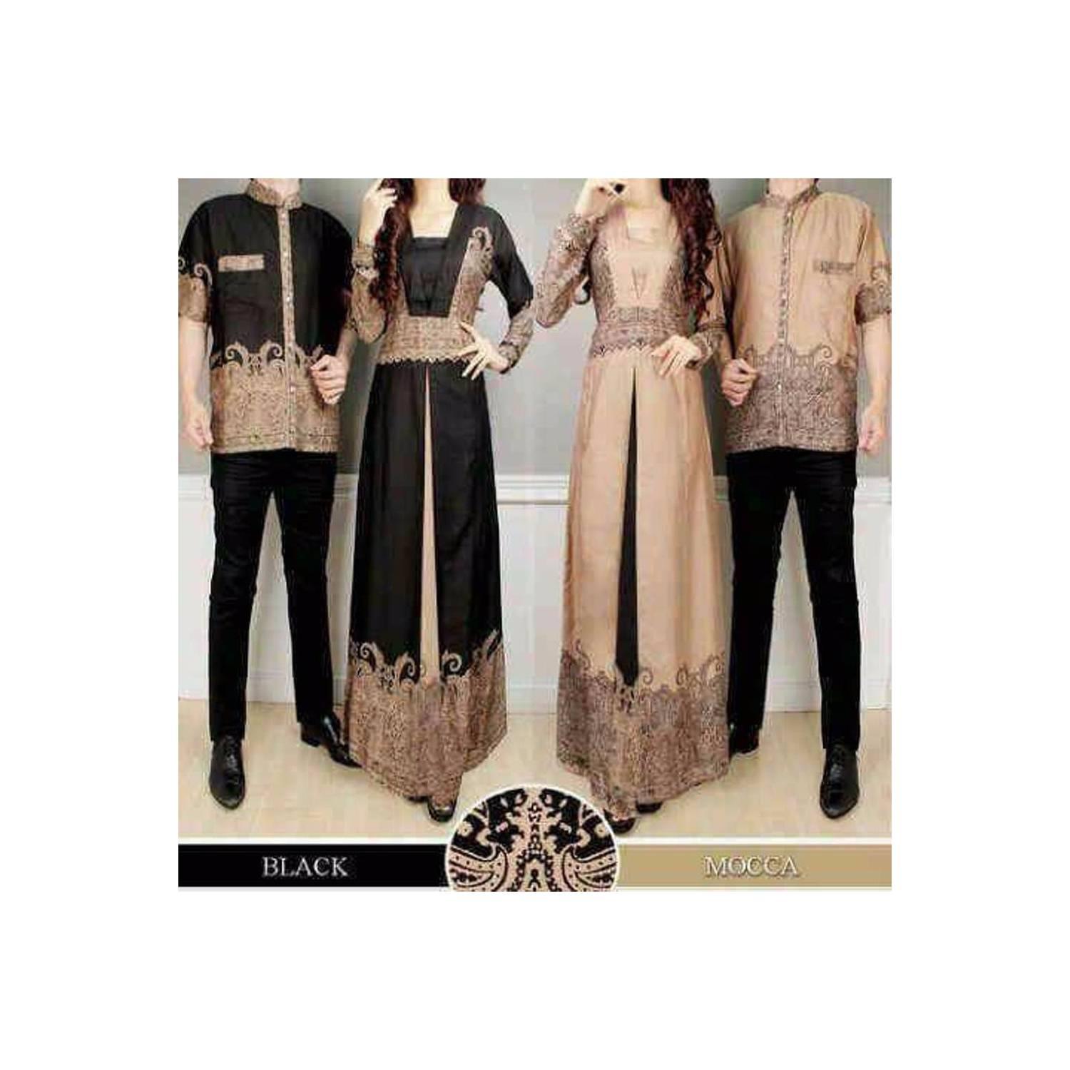 Terlaris couple baju muslim couple elegan batik elegant harga sepasan