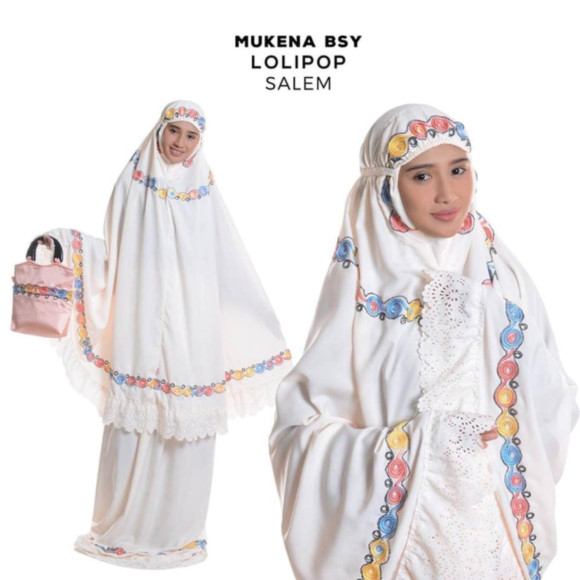 Lolipop Mukena Dewasa Bahan Bsy Halus Cantik Rukuh Dengan Tas Dari Dua Jenis Poliester Filame