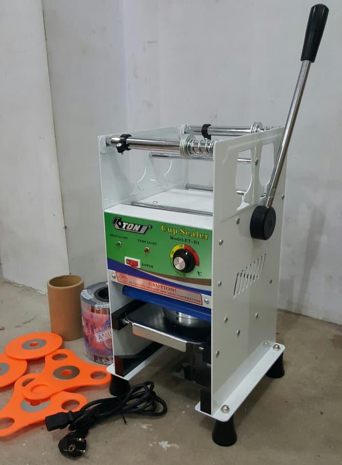 BEST SELLER!!! Cup Sealer Mesin Press Gelas ET-D1 untuk Gelas Tinggi + Roll Plastik - Rgq4mQ