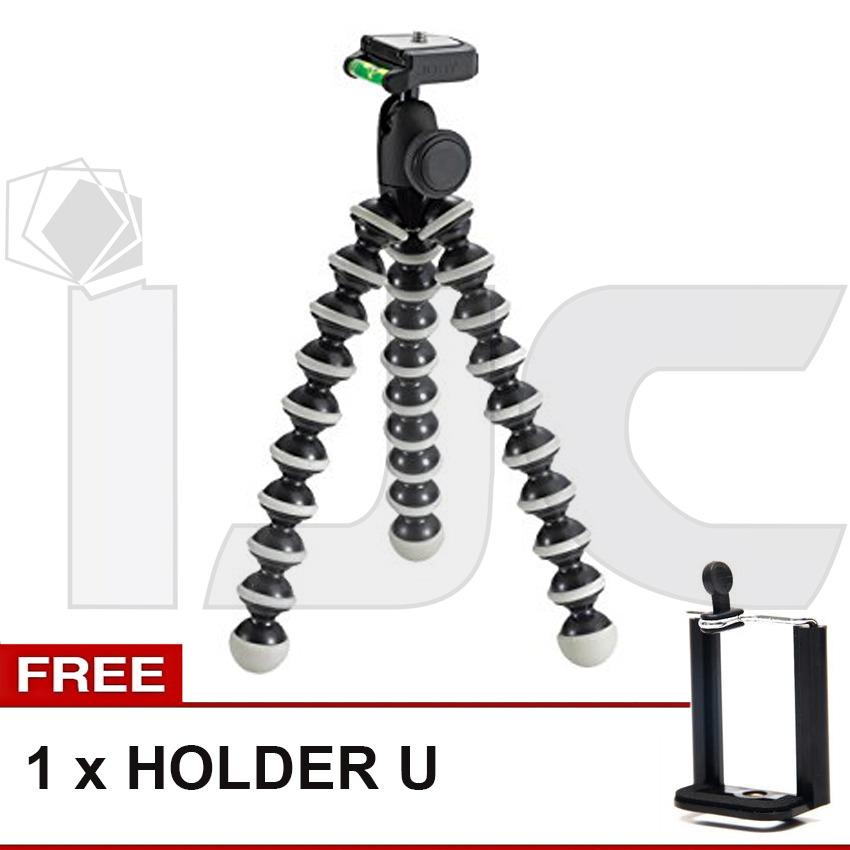Tripod Gorilla Fleksibel Tripot Mini Vlog Camera Action Dslr Hp + Free Holder U - Size S