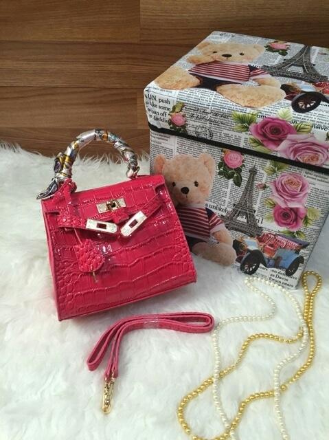 DISKON Tas Hermes Kelly Croco Mini