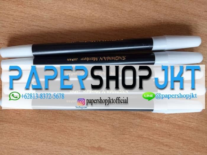 TERBARU TERMURAH!!! Spidol Kecil Marker SNOWMAN HITAM DISKON!!!