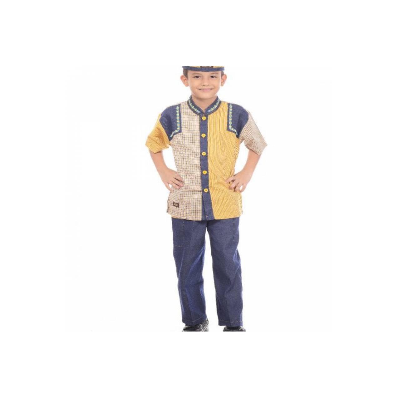 Baju Anak Muslim, Koko Anak Katun, Koko HAIHAI KA 01 Umur 10 Tahun