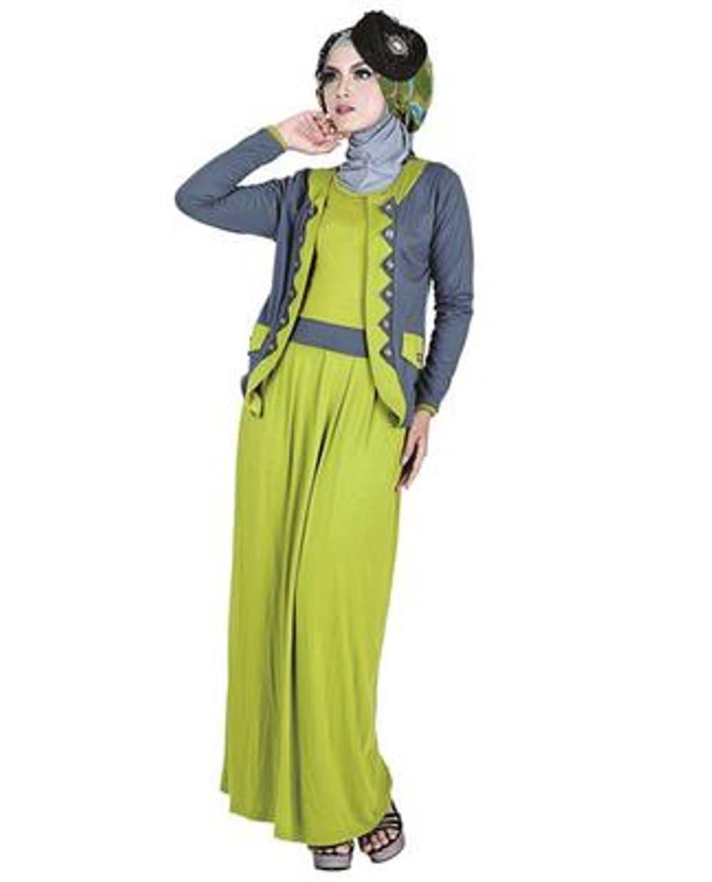 Baju Muslim Gamis Kode SNS 922B | Butik Baju Bandung Berkualitas