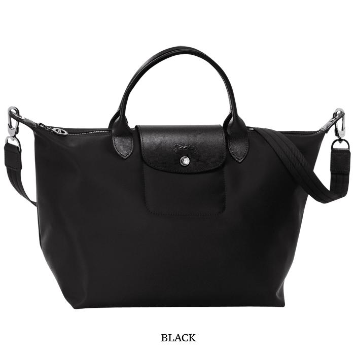 Sedang Diskon!! Tas Wanita Longchamp Le Pliage Neo Medium With Long Strap - BlaC-K - ready stoC-K