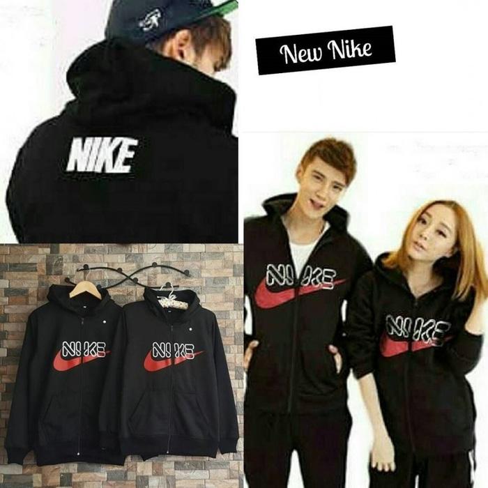 JAKET JEKET COUPLE PASANGAN KOMPAK JACKET NIKE FONT KEREN MODIS