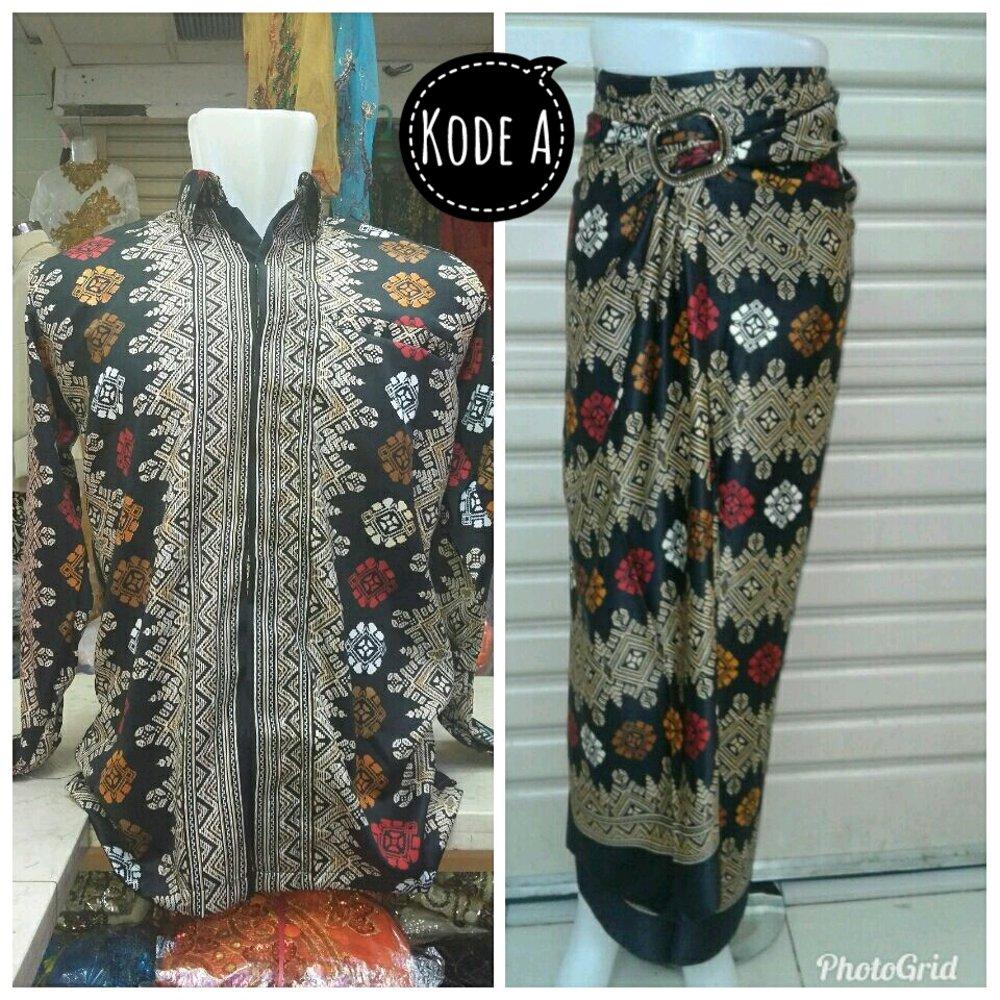 Couple Rok Lilit Batik Plus Kemeja Pria Seri A di lapak Toko Kembar Tanah Abang rinymangiwa