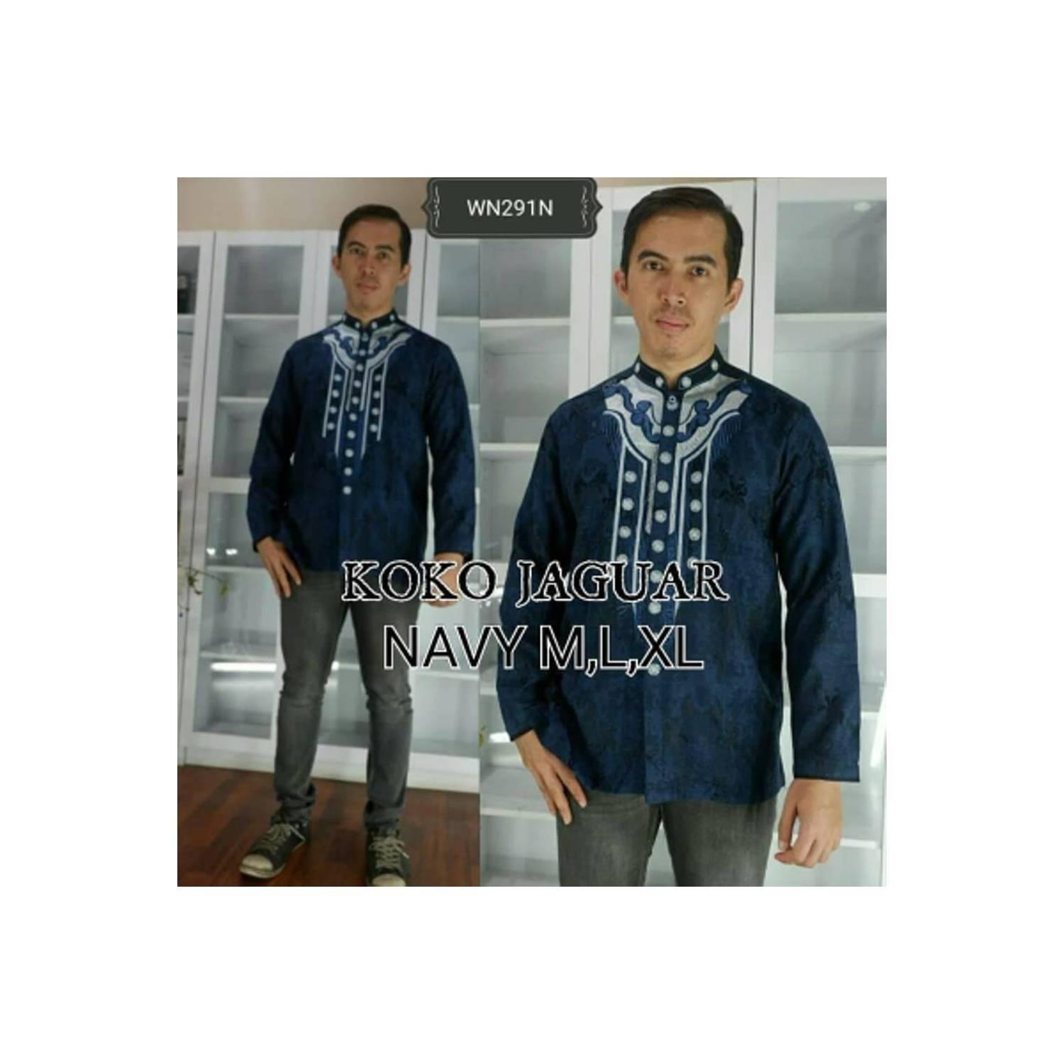 koko jaguar coin. baju muslim pria. lengan panjang pend PROMO
