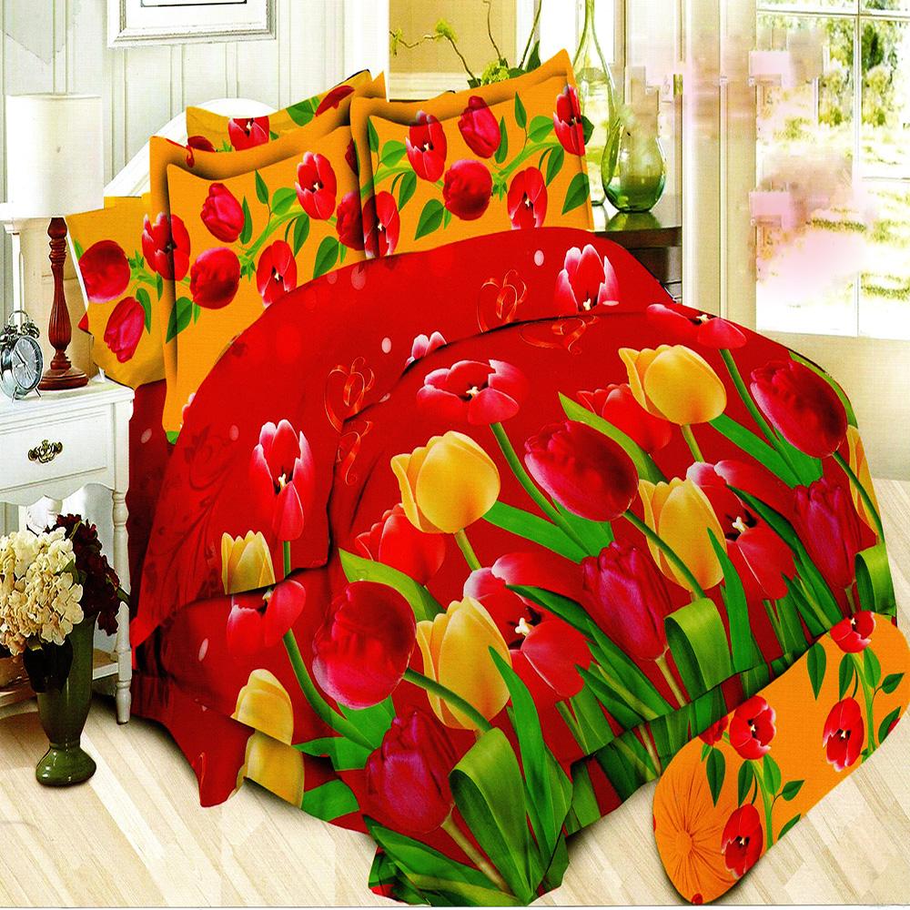 Bonita Bedcover King 3D Motif Beauty Tulip 180x200 cm