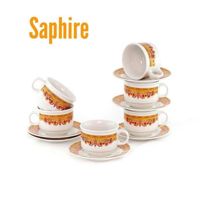 Cangkir Set Vicenza Cs91 / Tea Set / Cangkir Tatakan / Cup Sauser - Usk8mr