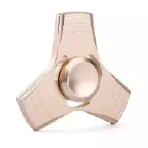 ANGEL Fidget Spinner Hand Spinner Fidget Metal Triangle Aluminium Toy Mainan Stress Fidget Ufo Anak ADHD - Gold