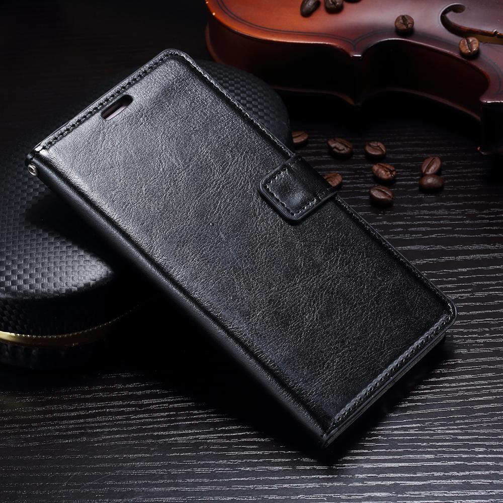FLIP COVER WALLET Vivo Y71 Leather Case Kulit Dompet Casing Retro Vintage Premium Kick Stand Magnetic Lock