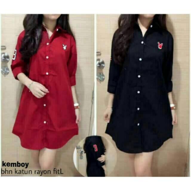 Kemboy Kemeja Blouse - Atasan Wanita Baju Hijabers Baju OOTD Atasan Sehari Hari Baju Kuliah Busana Muslim Baju Lebaran Baju Hari Raya
