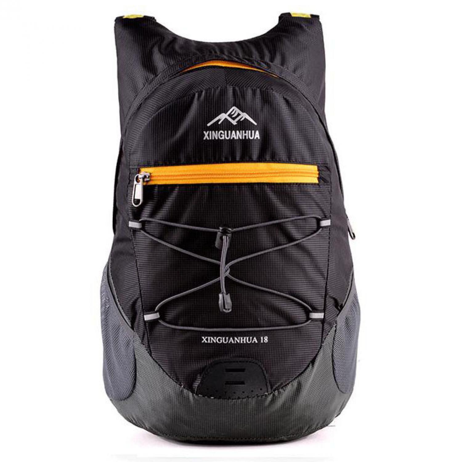 HOT DEALS!! Tas Mini Lipat Dompet Backpack Ransel Sepeda Gunung Outdoor Jalan 18L - Hitam TERMURAH / MURAH / PACKING RAPIH / PENGIRIMAN CEPAT