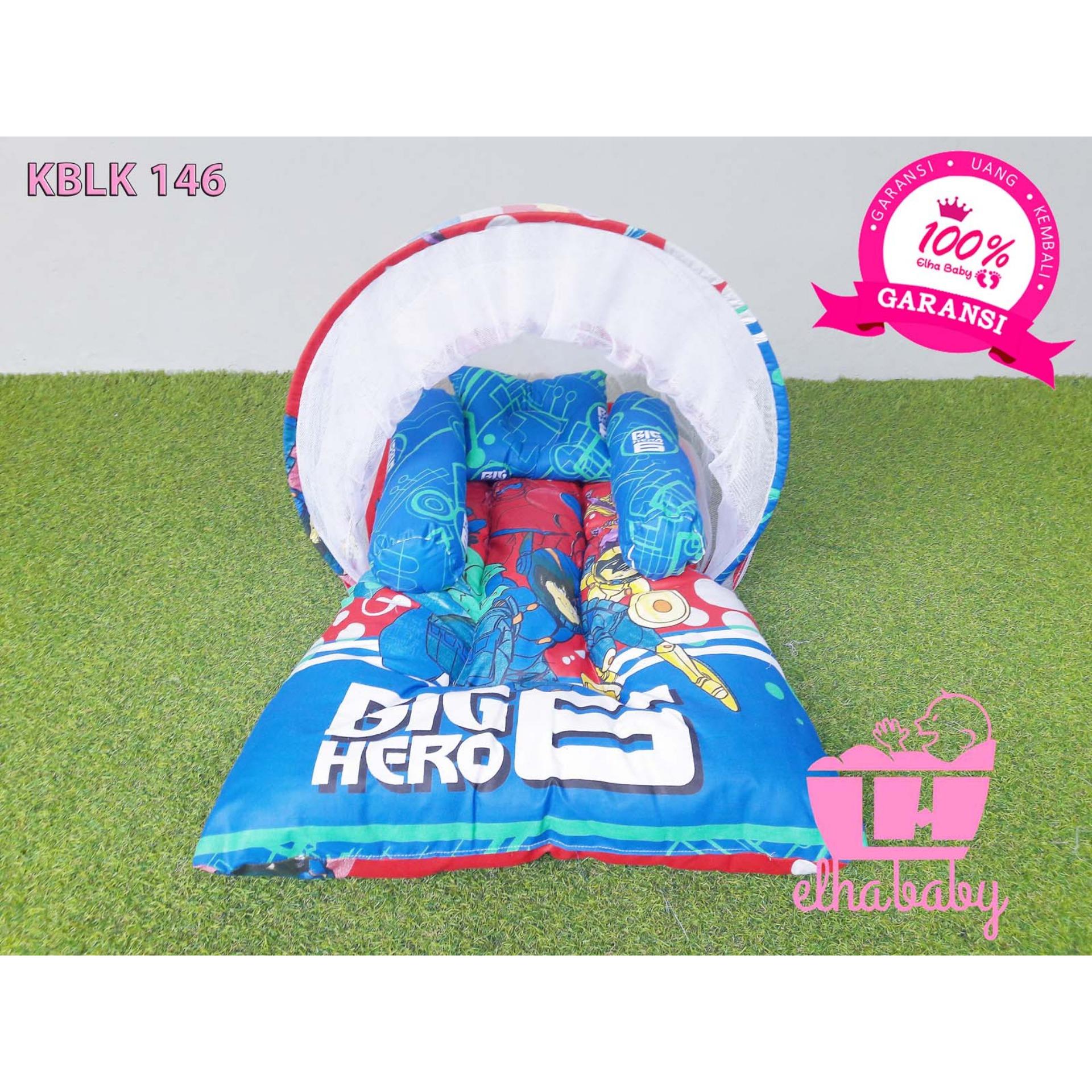Grosir Elhababy KBLK 146 Kasur Bayi Lipat Kelambu BIG HERO 6 Baymax Edisi 2 I Tempat Tidur Bayi I Babyshop