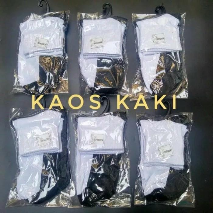 KAOS KAKI PUTIH TAPAK HITAM