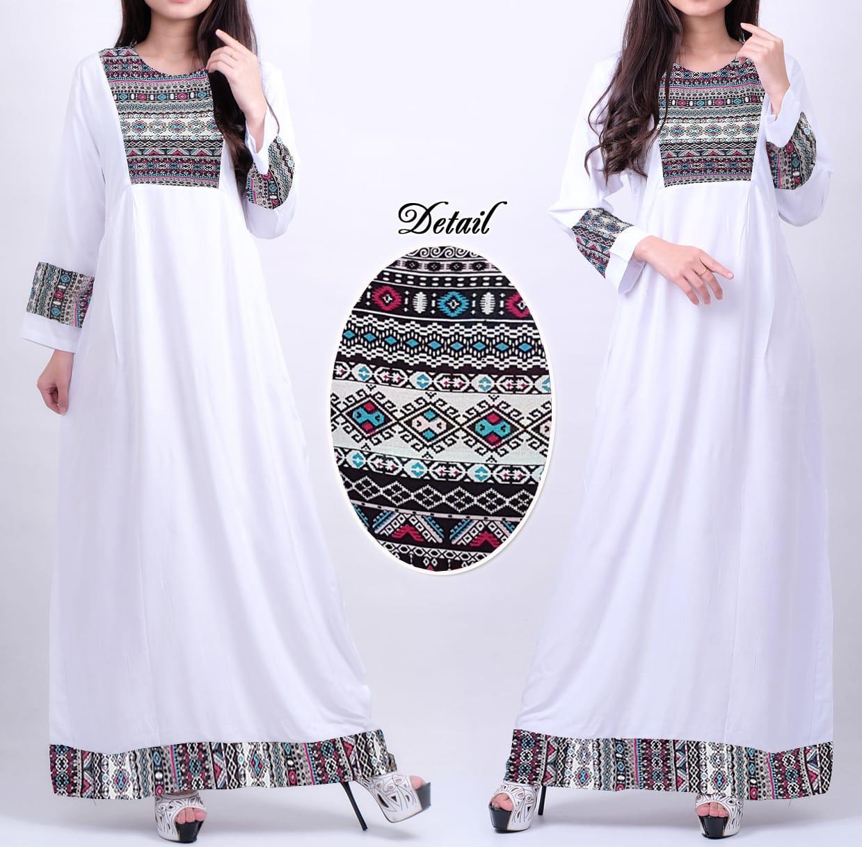 Gamis maxi fashion wanita - MS768 songket