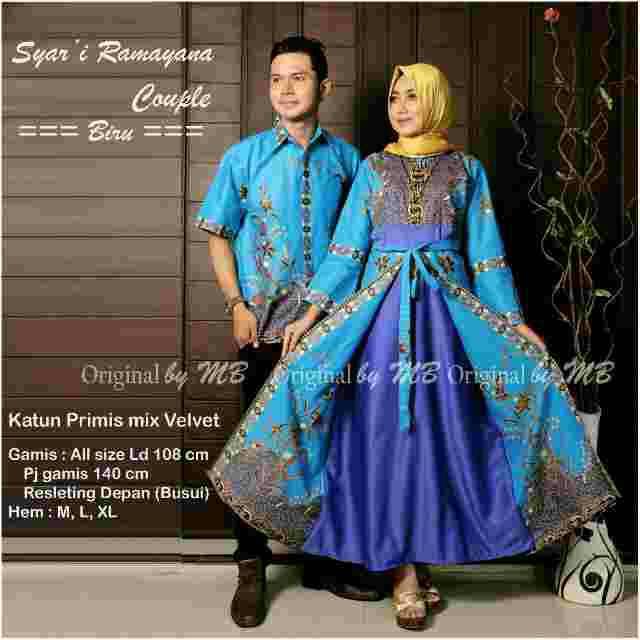 Batik Syar'i Ramayana Murah Exclusive /Couple Gamis /Couple Murah /Batik Murah /Batik Couple Murah
