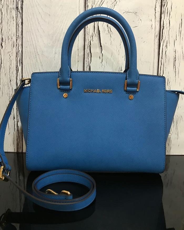 Tas michael kors original - Mk selma medium heritage blue