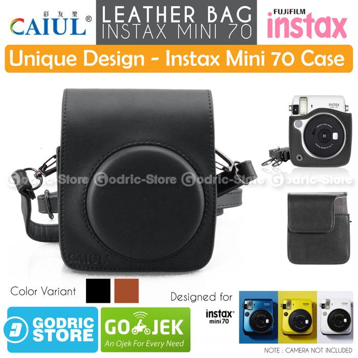Fujifilm Leather Bag Polaroid Instax Mini 70 Tas Case Pouch Kamera