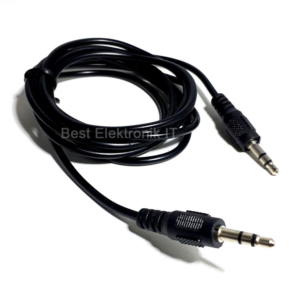 Kabel Audio Jack AUX 3.5mm Stereo 1,5 Meter - Hitam