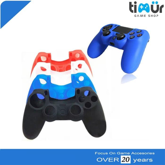 Silikon Silicone Kondom Stik Stick PS4 Warna Putih Merah Biru Hitam Import