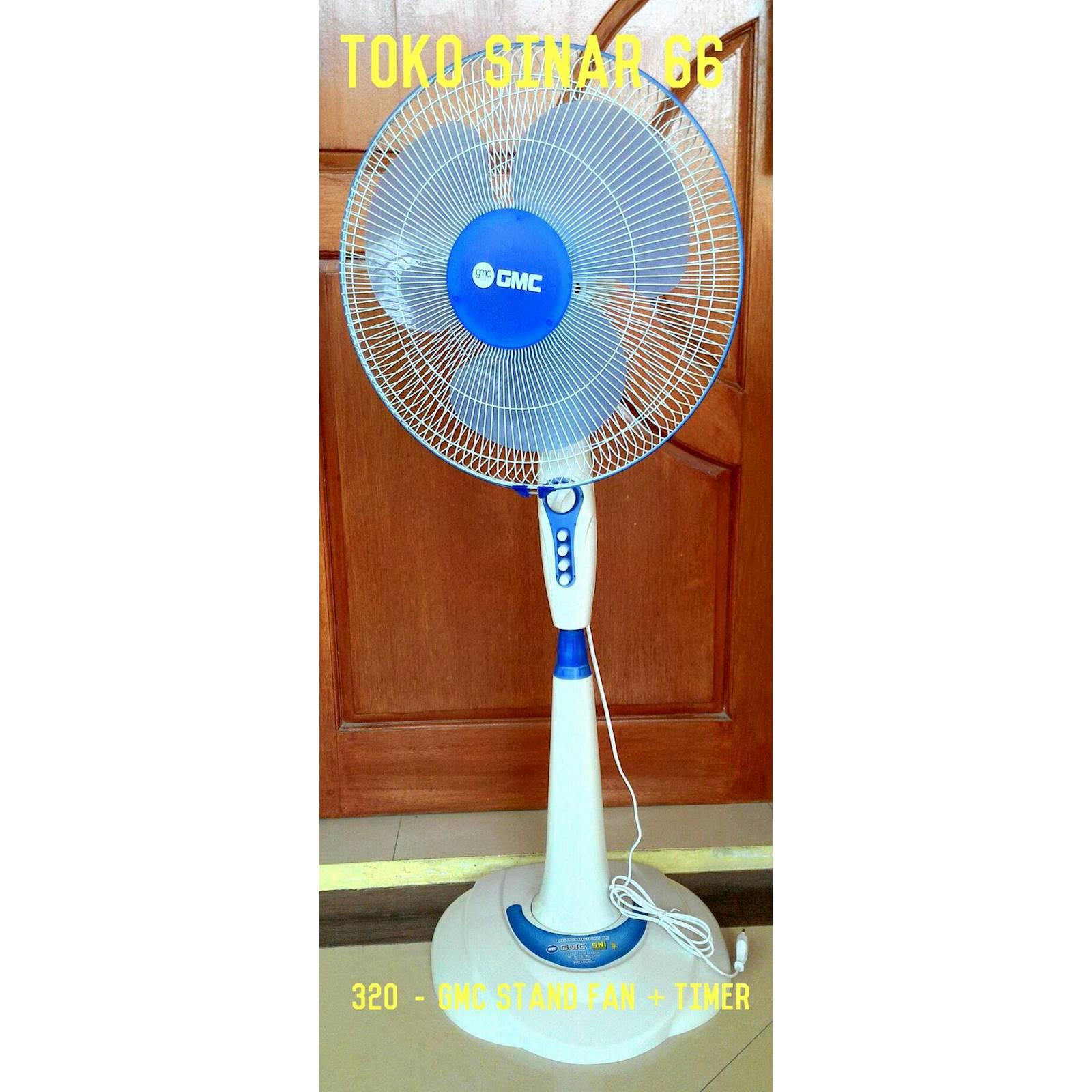 GMC Stand Fan 306/307 + Timer Kipas Angin Berdiri