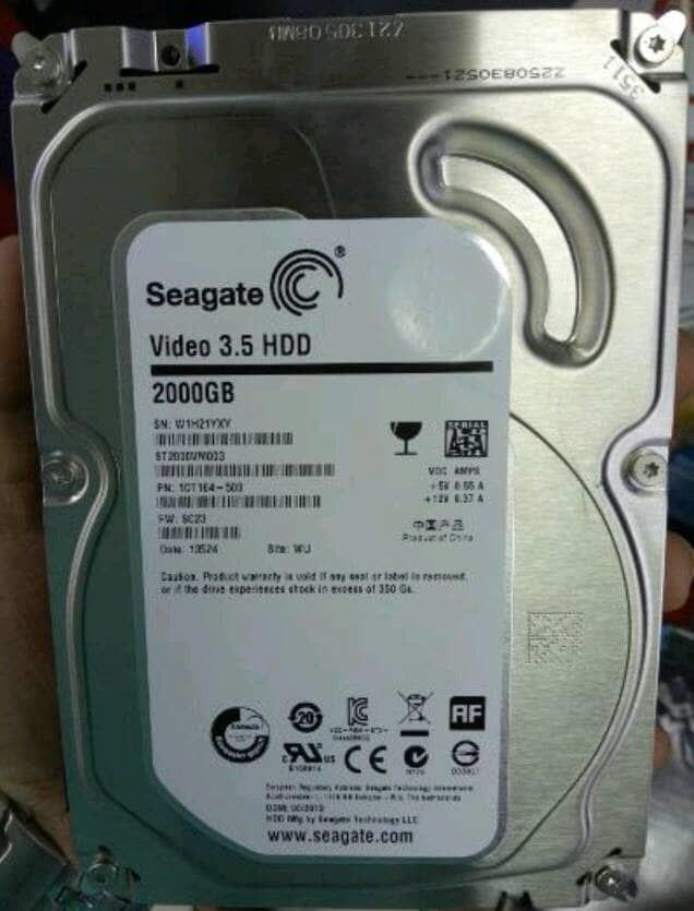 ORIGINALS Hardisk cctv 2 TB hdd 2 tera