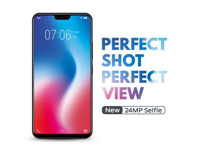 VIVO V9 Smartphone - Black [64GB/4GB]