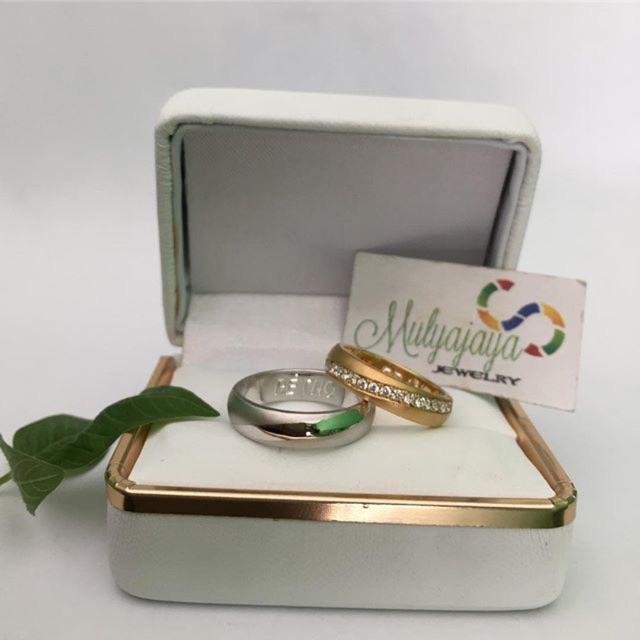 Cincin Kawin Nikah Tunangan Pasangan Couple Palladium Emas Perak Platinum
